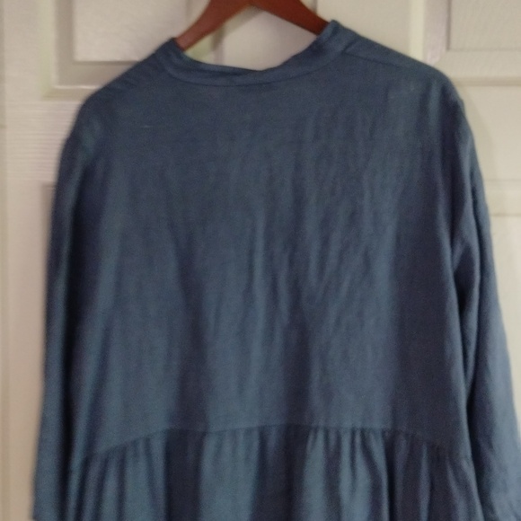 LiaBella 100 Linen Dress Pockets Size Large - Picture 8 of 10